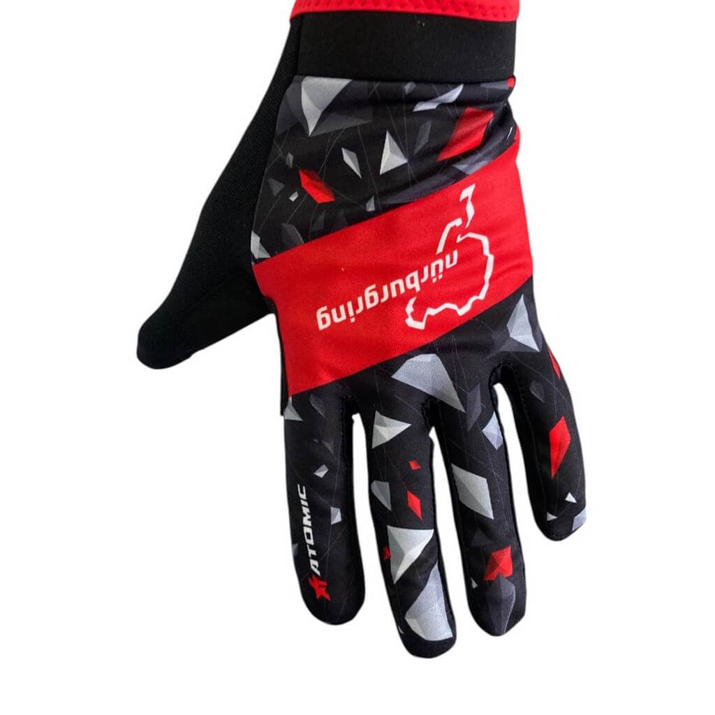 ATOMIC AT-NBRKTGLOVESSH-M Karting Gloves Short Version NÜRBURGRING EDITION, Size M (Officially Licensed Nürburgring Product) Photo-1 