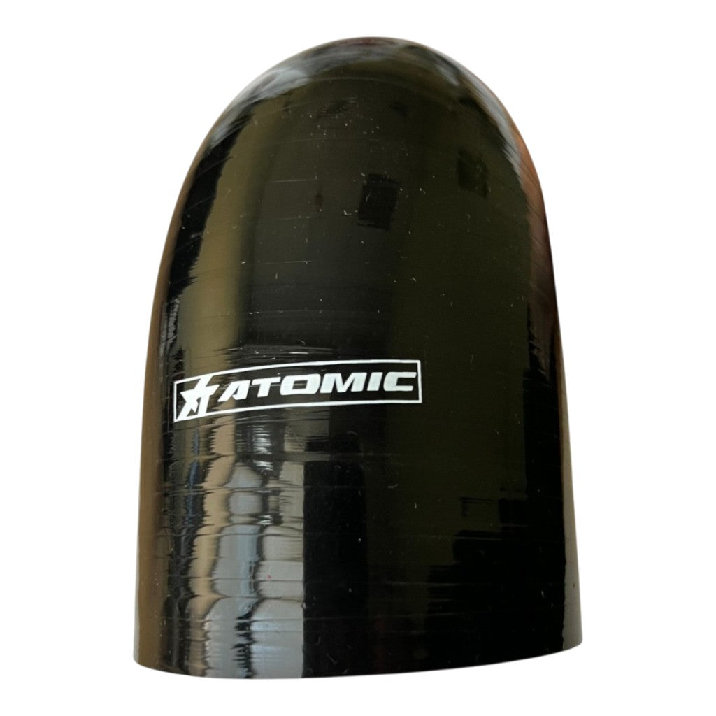 ATOMIC ER90-76-57 BLACK Silicone hose 90 ° with reducers 76-57 mm Photo-3 