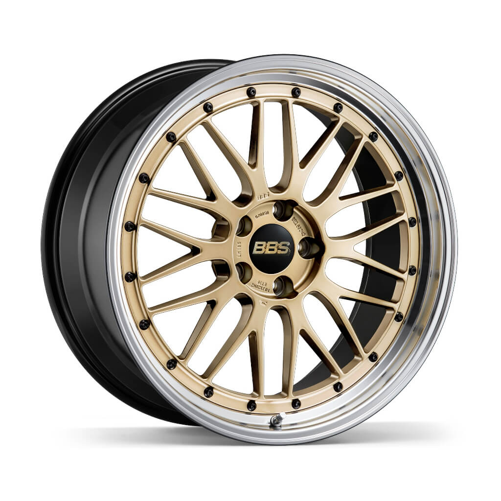 BBS LM286GL-BKBD LM Forged aluminum 2-piece wheel 18x10 ET50 5x130 CB71.6 Gold disk and Black Bright Diamond-cut rim (GL-BKBD) Photo-0 