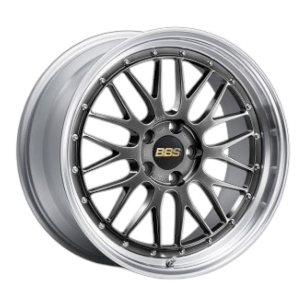 BBS LM553DB-SLD Forged Aluminum 2-Piece Wheel LM LM553 R18×9 ET30 / 5x120 PFS, Diamond Black Disk and Silver Diamond-Cut Rim (DB-SLD) Photo-0 