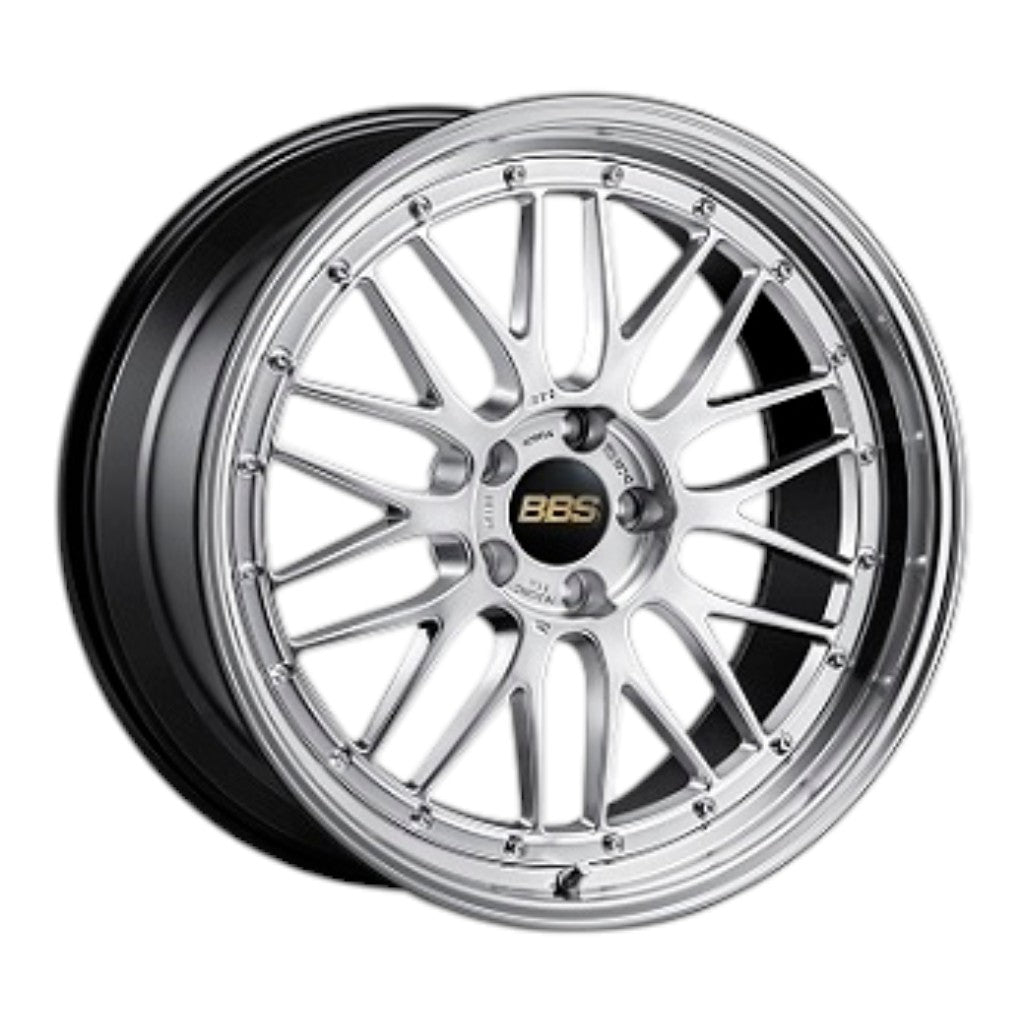 BBS LM554DS-BKBD Forged Aluminum 2-Piece Wheel LM LM554 R18×10 ET25 / 5x120 PFS, Diamond Silver Disk and Black Bright Diamond-Cut Rim (DS-BKBD) Photo-0 
