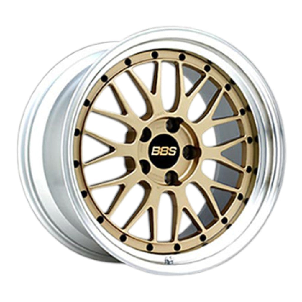 BBS LM554GL-SLD Forged Aluminum 2-Piece Wheel LM LM554 R18×10 ET25 / 5x120 PFS, Gold Disk and Silver Diamond-Cut Rim (GL-SLD) Photo-0 