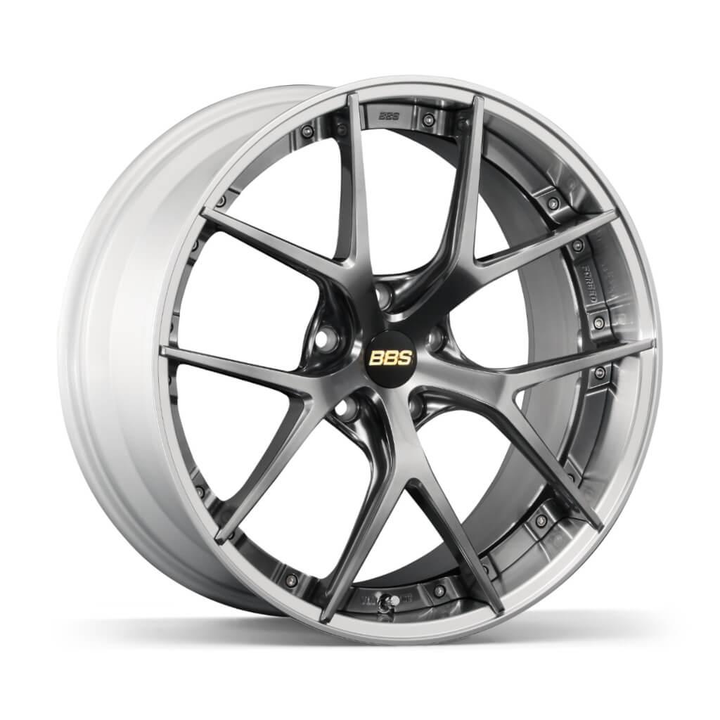 BBS RI-S014DB-SLD RI-S Forged aluminum 2-piece wheel 20x10 ET38 5x112 PFS Diamond Black disk and Silver Diamond-cut rim (DB-SLD) Photo-0 