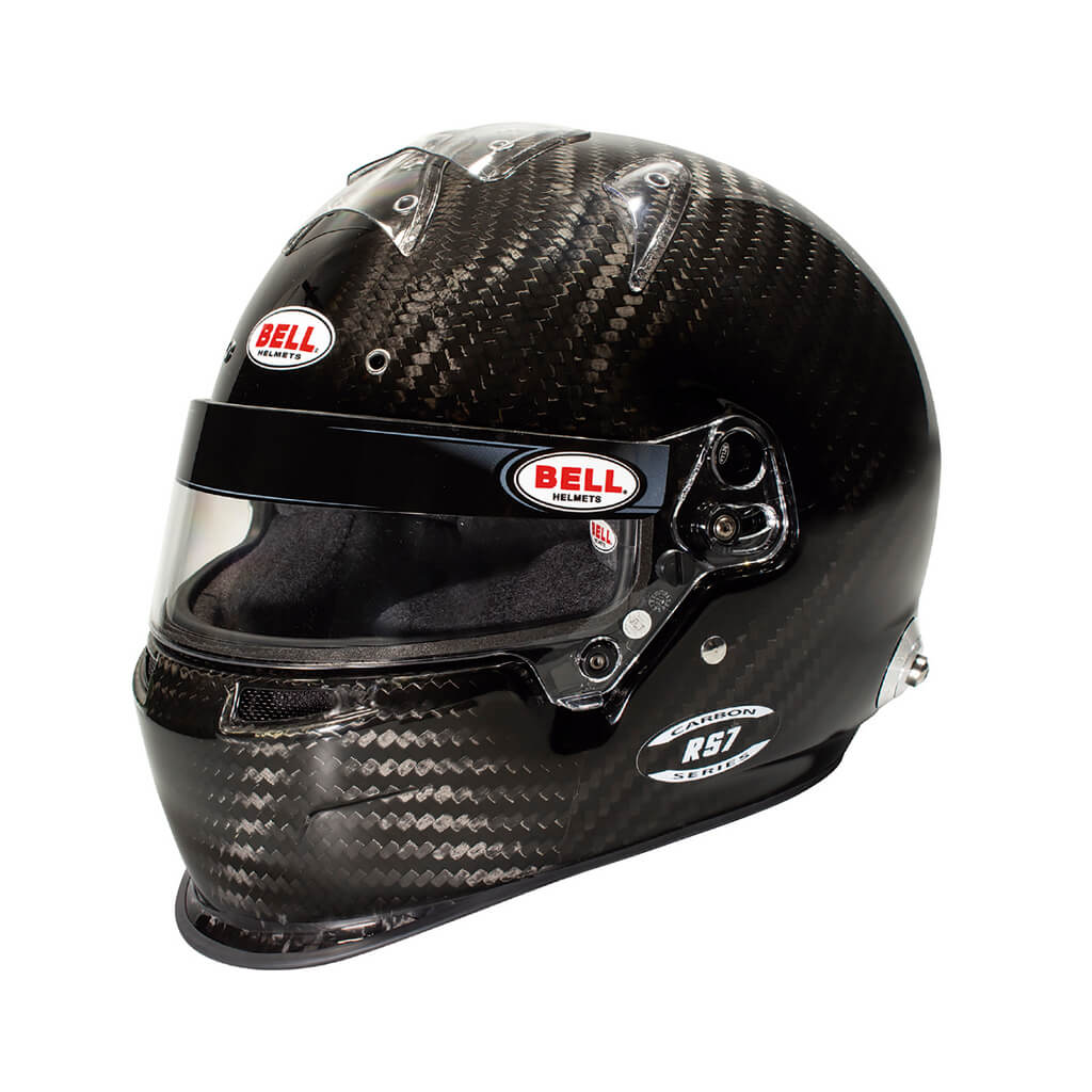 BELL 5204J27 Full-Face Helmet RS7 Carbon Duckbill HANS (White Interior), FIA 8859-2024 / SA2020, Size 56 Photo-0 