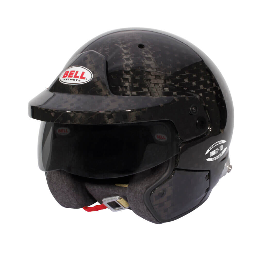 BELL 5245601 Open-Face Helmet MAG-10 Carbon HANS (Yellow Interior), FIA 8859-2024 / SA2020, Size 54 Photo-0 