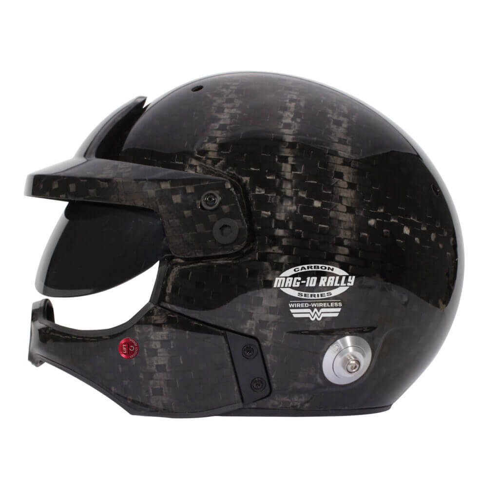 BELL 5245791 Open-Face Helmet MAG-10 Rally WW Carbon HANS (White Interior), FIA 8859-2024 / SA2020, Size 61 Photo-1 
