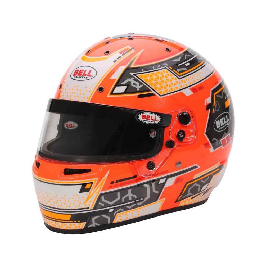 BELL 1310B92 Karting Helmet RS7-K Stamina, Anthracite / Orange, FIA 8878-2024 / K2020, Size M (58-59) Photo-0 