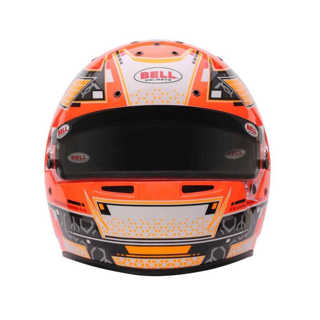 BELL 1310B93 Karting Helmet RS7-K Stamina, Anthracite / Orange, FIA 8878-2024 / K2020, Size L (60-61) Photo-3 