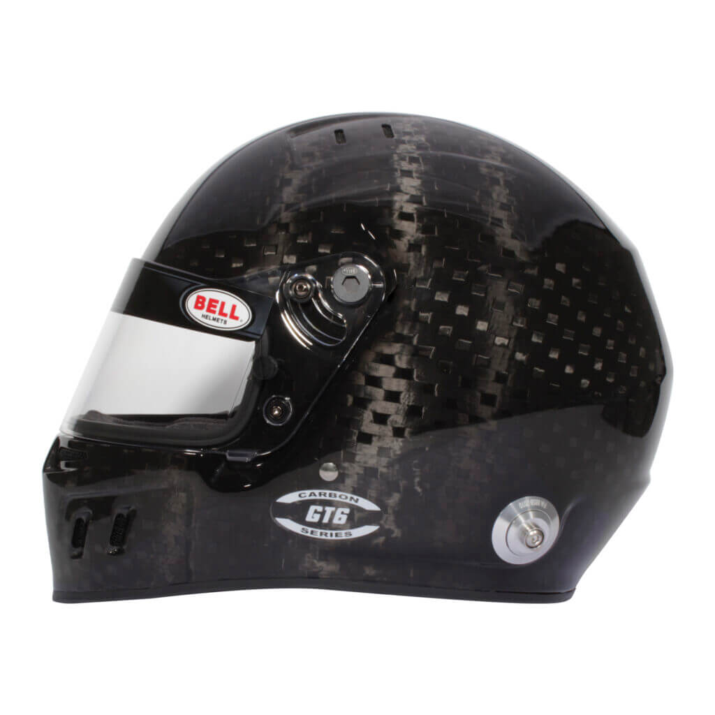 BELL 5239766 Full-Face Helmet GT6 Carbon HANS (White Interior), FIA 8859-2024 / SA2020, Size 59 Photo-1 