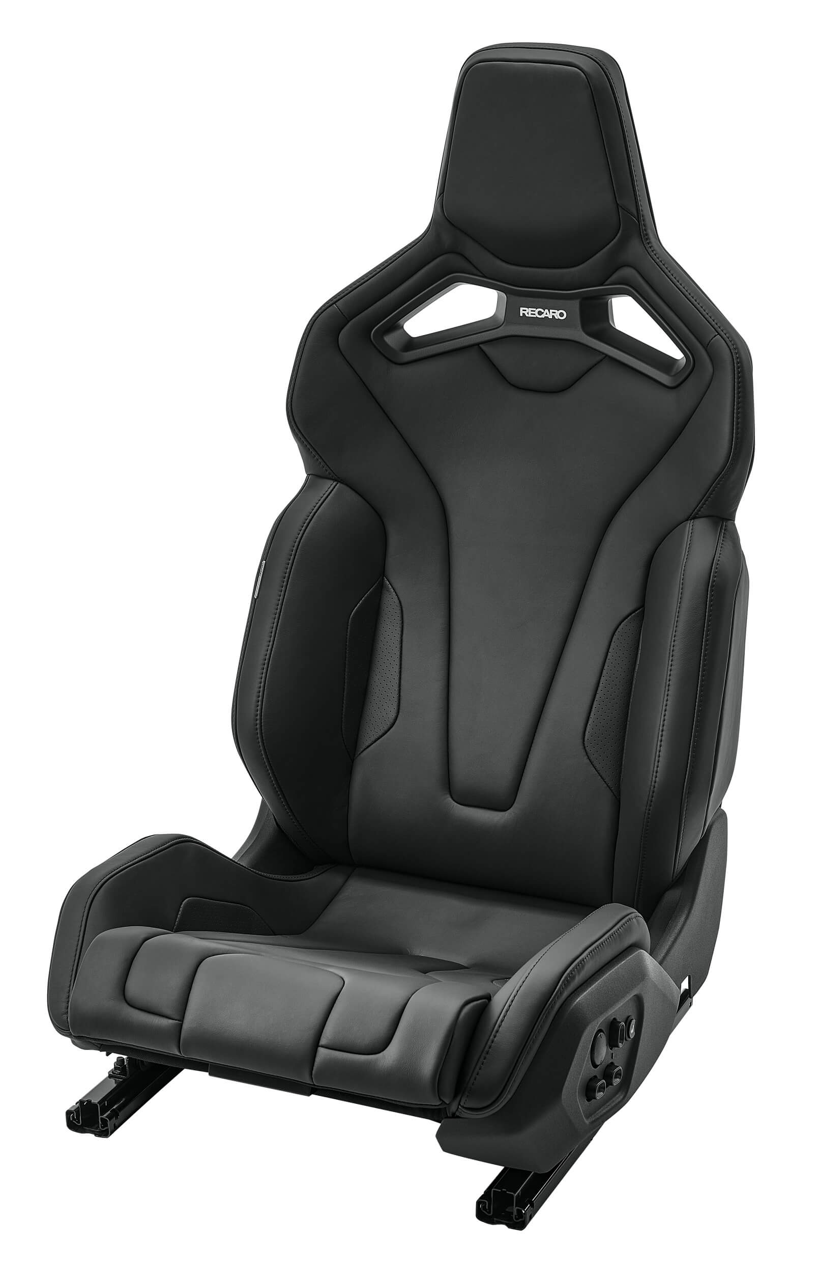 RECARO 633.500.2B48 Sport C Seat, 3 doors, heat, SAB, front passenger, leather black/leather perforated black Photo-0 
