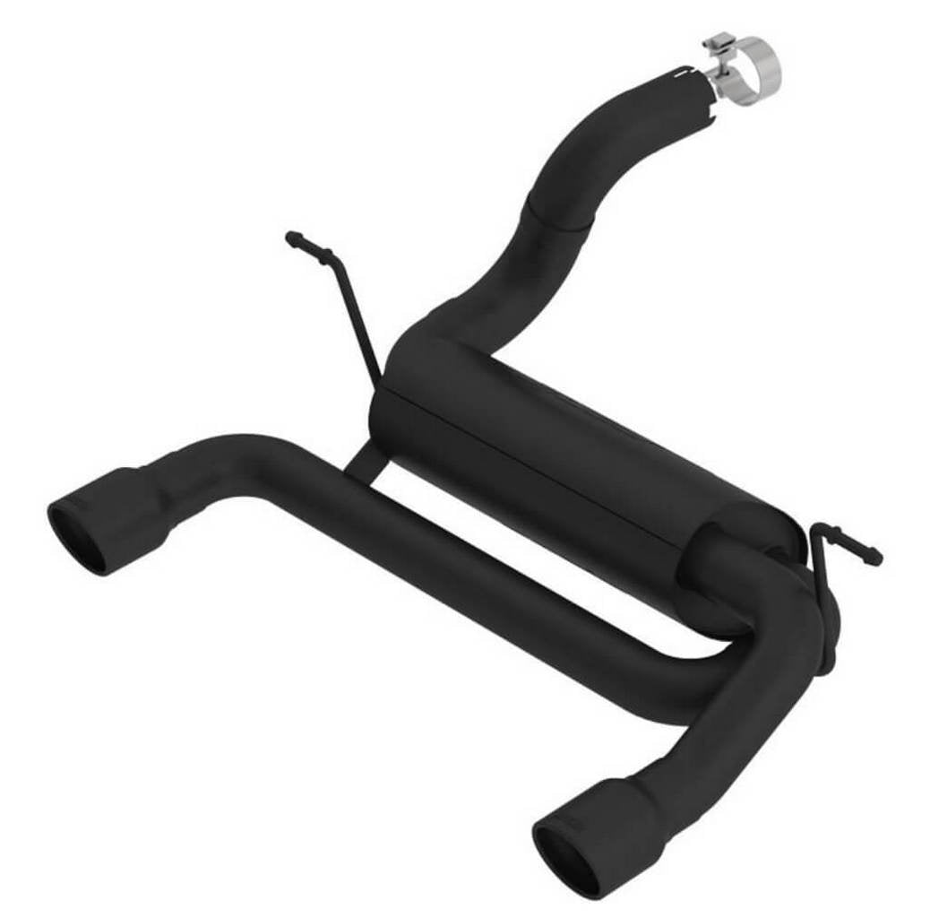 BORLA 11962CB Exhaust System Axle-Back Touring, 2.75\", 2.5\" (3.5\" Black Tips) for JEEP Wrangler 2.0L (JL / JLU) 2018- Photo-0 