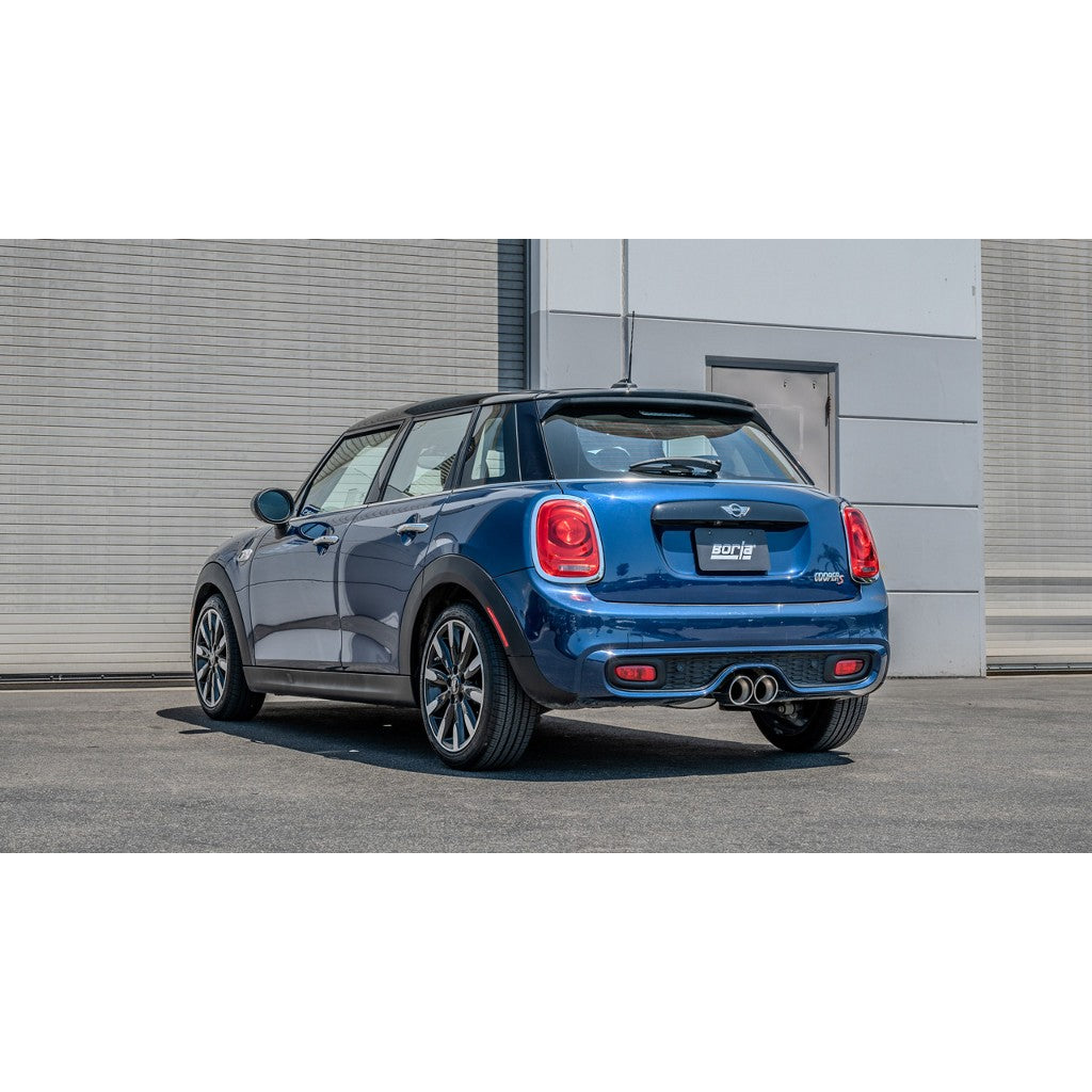 BORLA 11987 Axle-Back Exhaust 2.5", S-Type (4.5" Polished Tips) for MINI Cooper S 2014-2024 Photo-1 