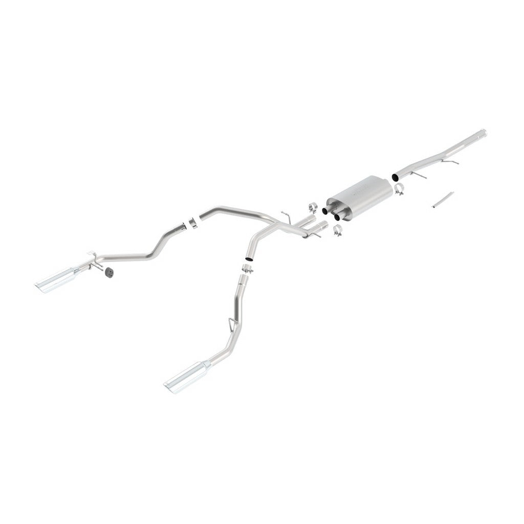 BORLA 140340 Cat Back Exhaust System SILVERADO / SIERRA 1500 09 4.8L / 5.3L Photo-0 