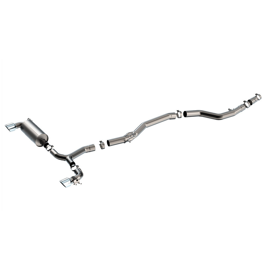 BORLA 140826 Exhaust System Cat-Back 3\", ATAK (Bright Chrome Tips) for TOYOTA Supra GR (A90 / A91) 2020-2025 Photo-0 