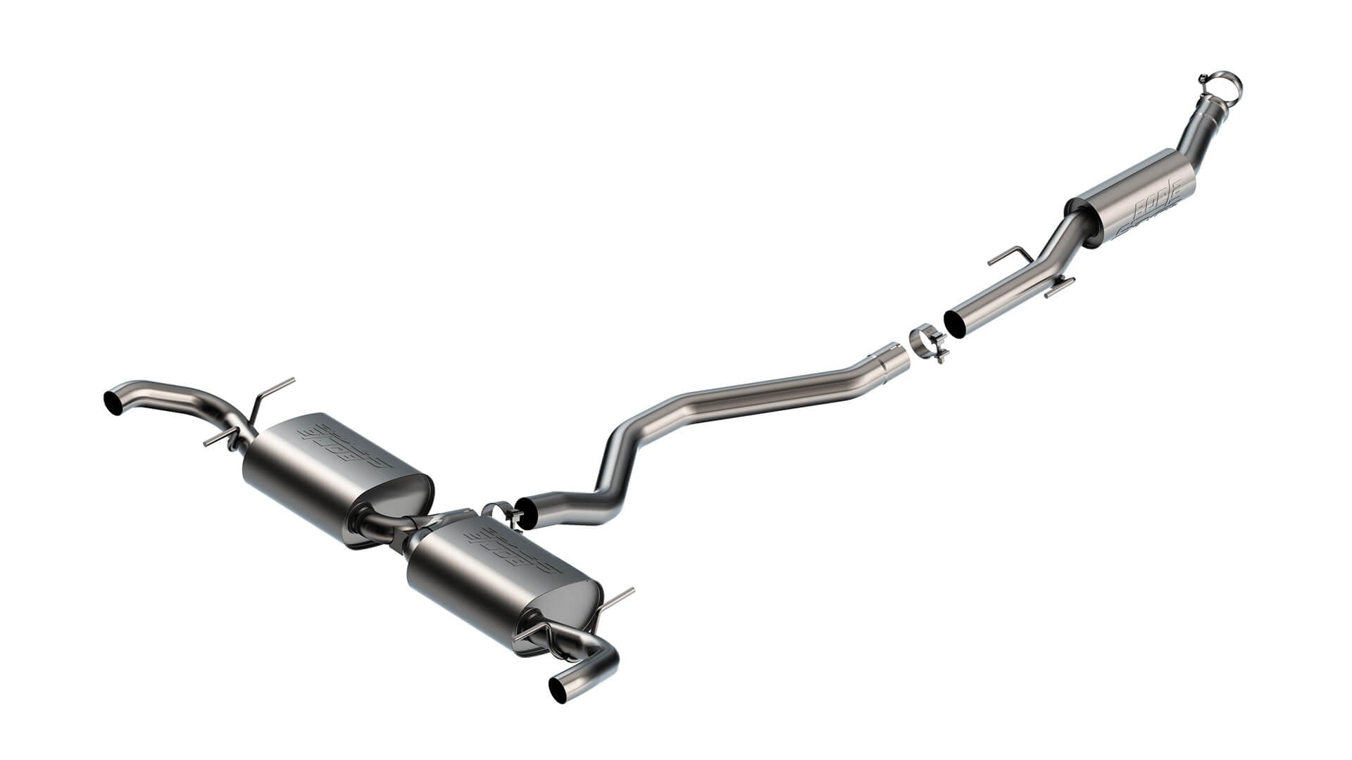 BORLA 140933 Exhaust System Cat-Back "S-TYPE" 2.75" W/O TIPS SR for JEEP GRAND CHEROKEE 4XE '22-'24 2.0L i4 AT AWD 4DR Photo-0 
