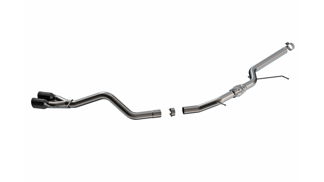 BORLA 140948BC Exhaust system Cat-back S-Type 2.50"D S RD RL AC BC S Tip: 3.50" RD X 6.00" Black chrome for FORD Maverick Tremor 2023-2024 Photo-0 