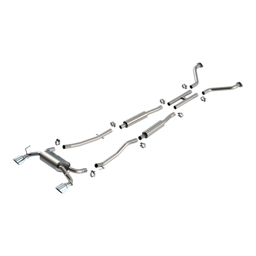 BORLA 140958 Cat-Back Exhaust 2.25", S-Type II (4.5" Bright Chrome Tips) for NISSAN 350Z 3.5L 2003-2008 Photo-0 