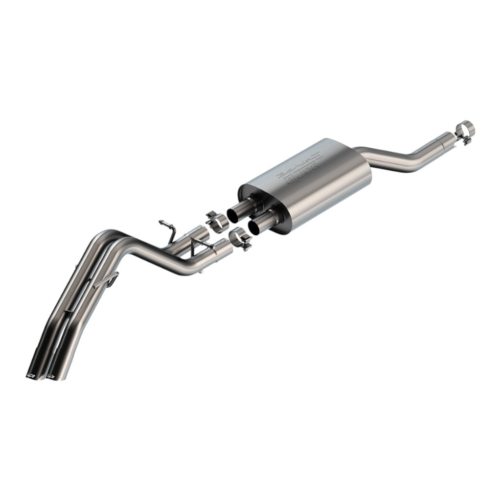 BORLA 140989 Cat-Back Exhaust 2.25", 2.75", S-Type for FORD Ranger (XL / XLT / Lariat) 2024- Photo-0 