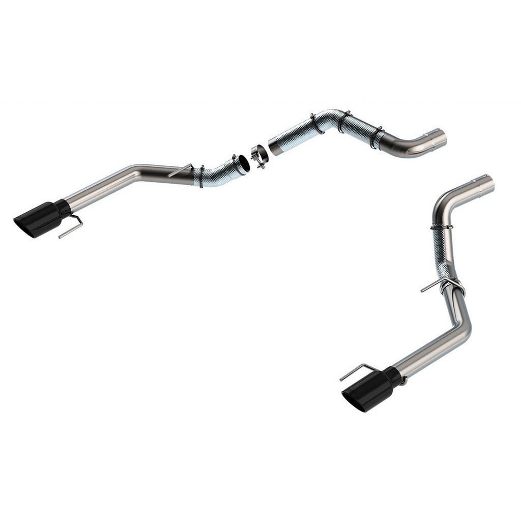 BORLA 60727BC Tail Pipe Kit 3\" (4.50\" Black Chrome Tips) for FORD F-150 Raptor 2021- / Raptor R Photo-0 