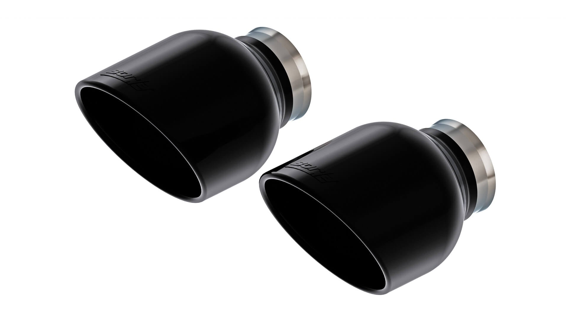 BORLA 60729BC Exhaust optional tips (pair) - 5" OUTLET BLACK CHROME for CHRYSLER 300C 2023/ DODGE CHARGER '15-'24 Photo-0 