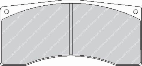 FERODO FRP302H Rear Brake Pads DS2500 for PORSCHE 911 GT3 Cup (992) / MCLAREN 570S GT4 Photo-0 