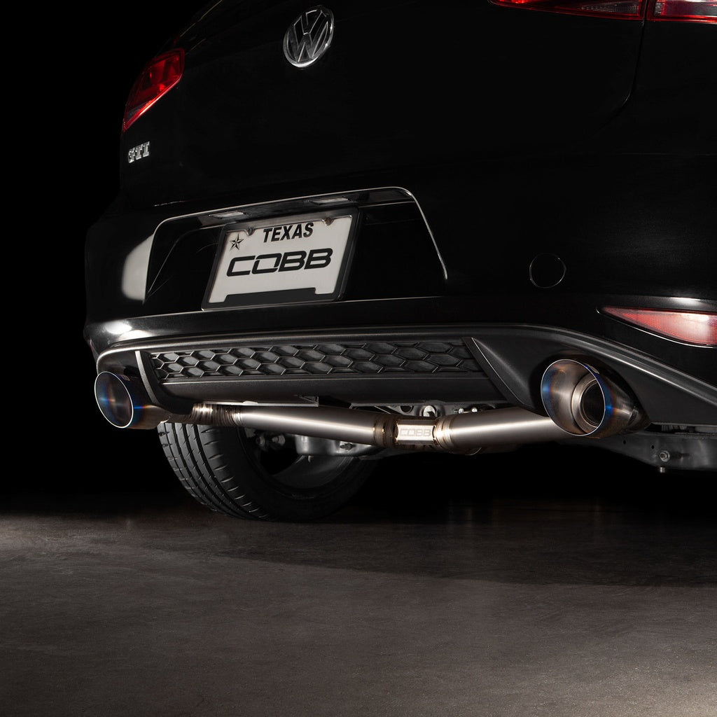 COBB 5V2140 Exhaust Cat-Back Titanium for VW Golf GTI (MK7) Photo-6 
