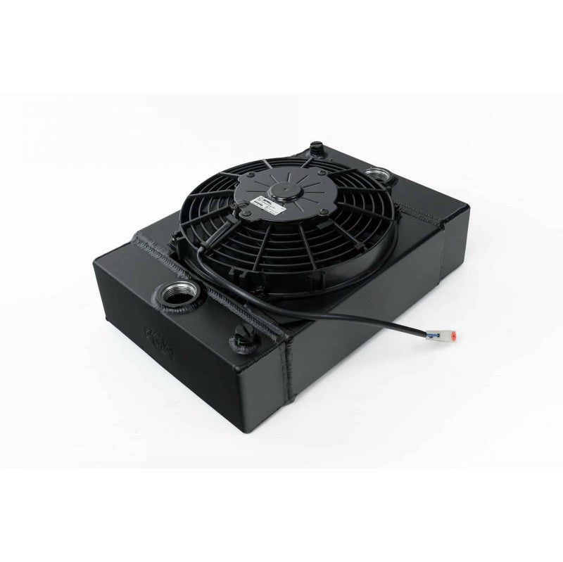 CSF 7065B Cooling Radiator KING COOLER for Drag Race Includes 9-inch SPAL Fan (black) Photo-0 