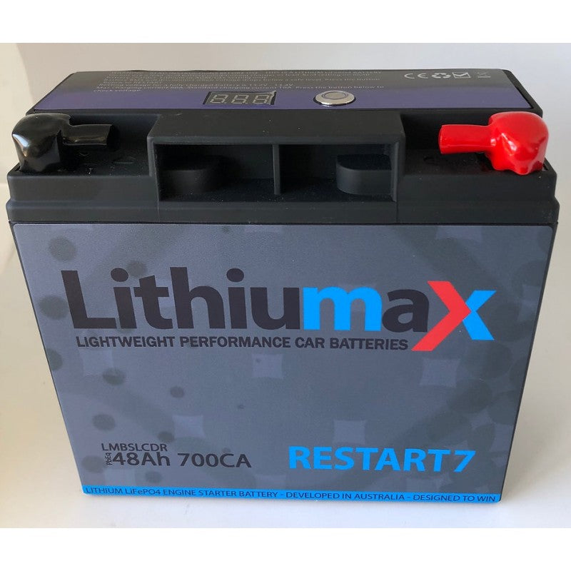 LITHIUMAX LMBSLCD7R Battery RESTART7 Gen4 with LCD 700CA 48Ah Photo-1 