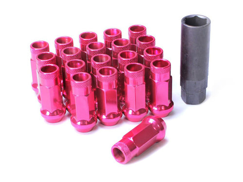 MUTEKI 32906K Lug nuts kit SR48 12X1.50 48mm PINK (Open End) Photo-0 
