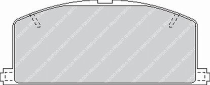 FERODO FCP308R Front Brake Pads DS3000 for TOYOTA MR2 1990 Photo-0 