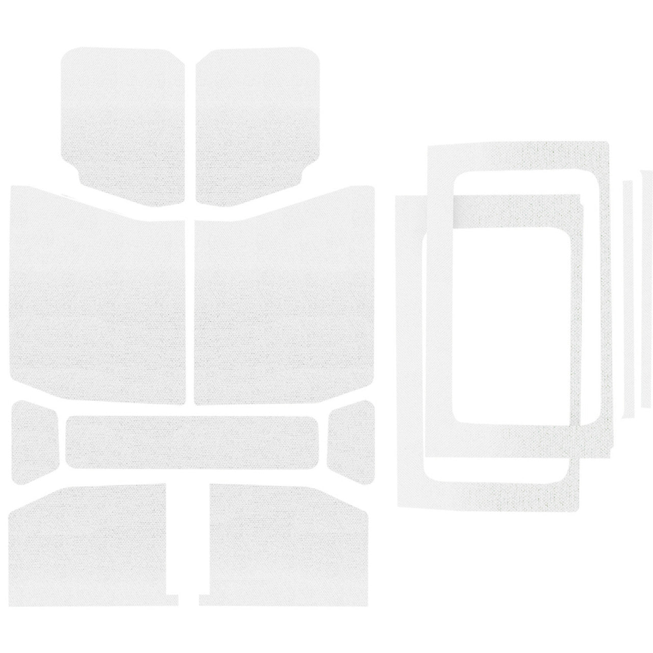 DEI 50180 White Original Finish Complete Kit for JEEP Wrangler JL 4-Door Photo-0 