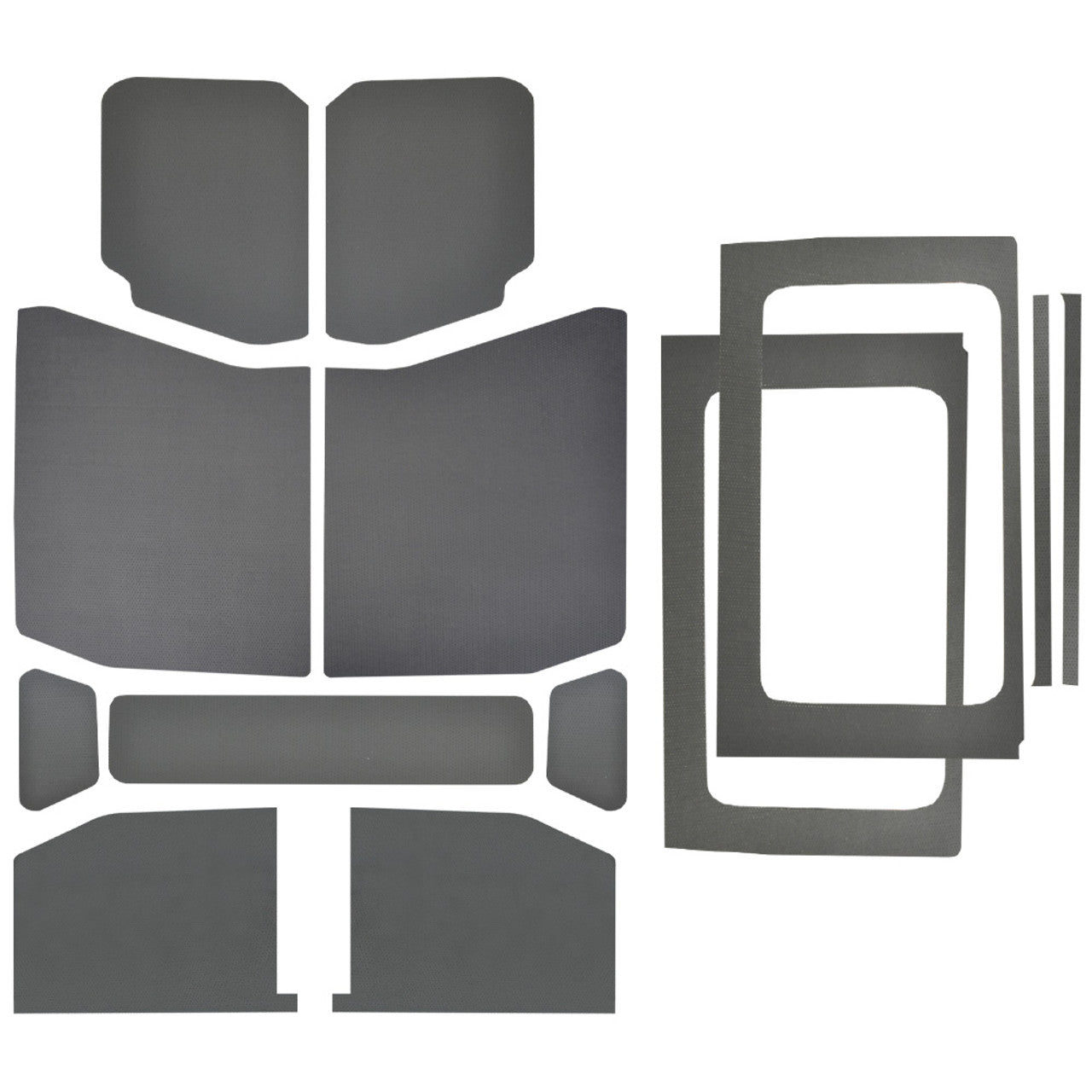 DEI 50181 Gray Leather Look Complete Kit for JEEP Wrangler JL 4-Door Photo-0 
