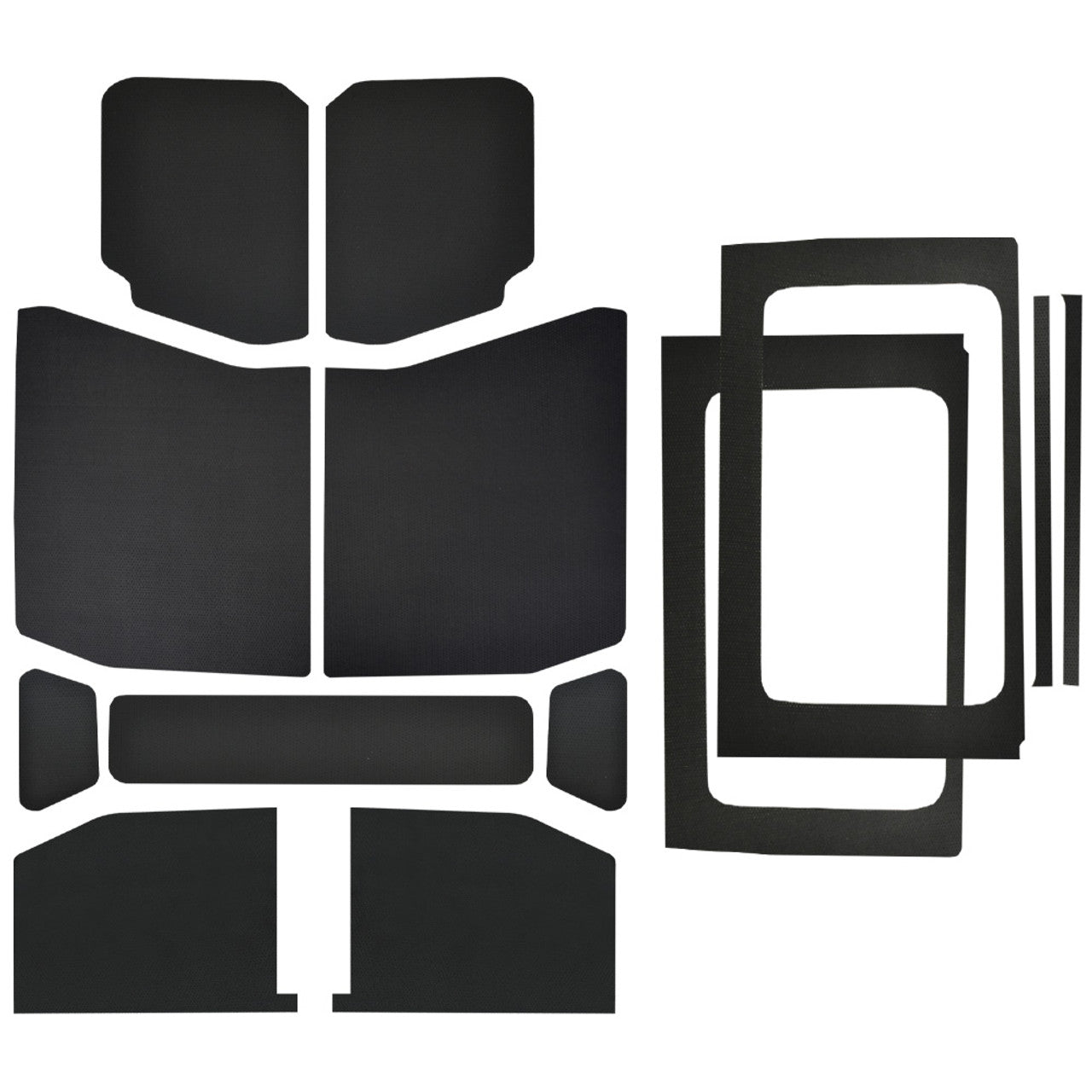 DEI 50182 Black Leather Look Complete Kit for JEEP Wrangler JL 4-Door Photo-0 