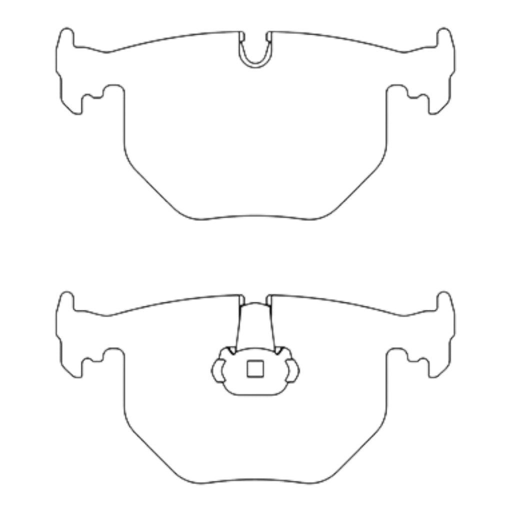 ENDLESS EIP053MXPL Rear Brake Pads for BMW 3 Series 330/M3 (E46)/ 5 Series (E60)/ 5 Series M5 (E39)/ 7 Series (E38)/ 8 Series (E31)/ X3 (E83)/ X5 (E53)/ Z4 M Coupe/M Roadster (E85/E86)/Z8 (E52) Photo-0 