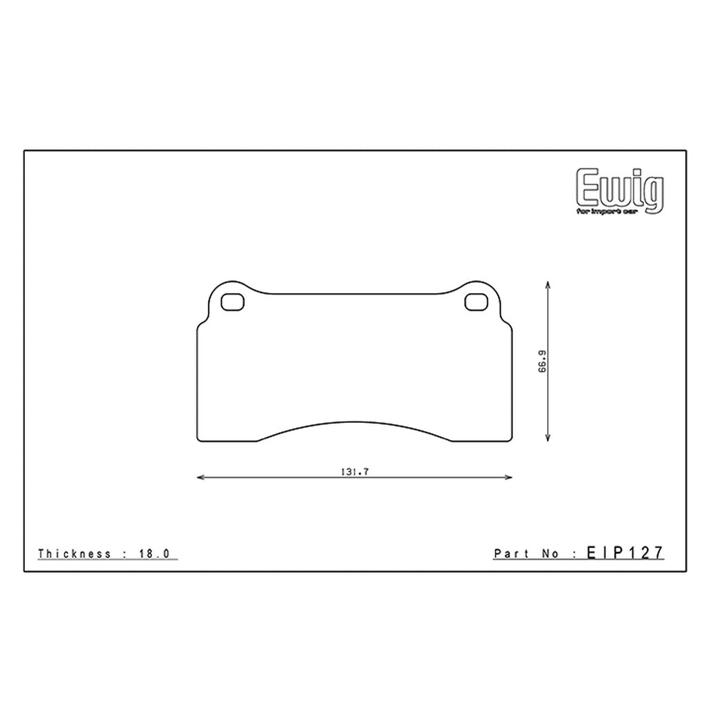 ENDLESS EIP127MA45B Brake Pads MA45B for FERRARI F40 / F50 / AUDI R8 (V8/V10) / LAMBORGHINI Diablo / Murcielago Photo-1 