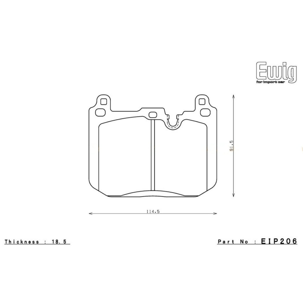 ENDLESS EIP206ME22 Front Brake Pads for BMW M2 (F87) / M3 (F80) / M4 (F82) Photo-1 