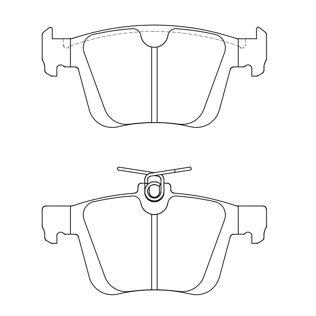 ENDLESS EIP251N35S Rear Brake Pads N35S for VW Golf R / Golf GTI Clubsport (MK7) Photo-0 
