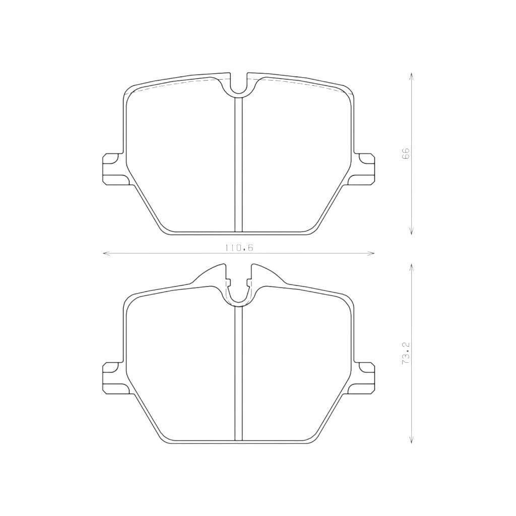 ENDLESS EIP301MX87 Rear Brake Pads for BMW M240i (G42) / M340i Xdrive (G20) Photo-1 