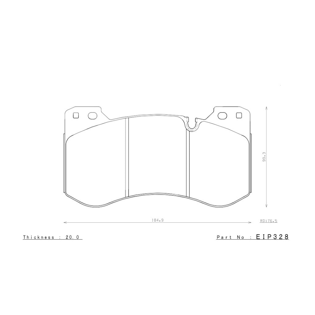 ENDLESS EIP328ССDA Front Brake Pads for BMW M2 (G87) / M3 (G80) / M4 (G82) (Carbon Ceramic) Photo-1 