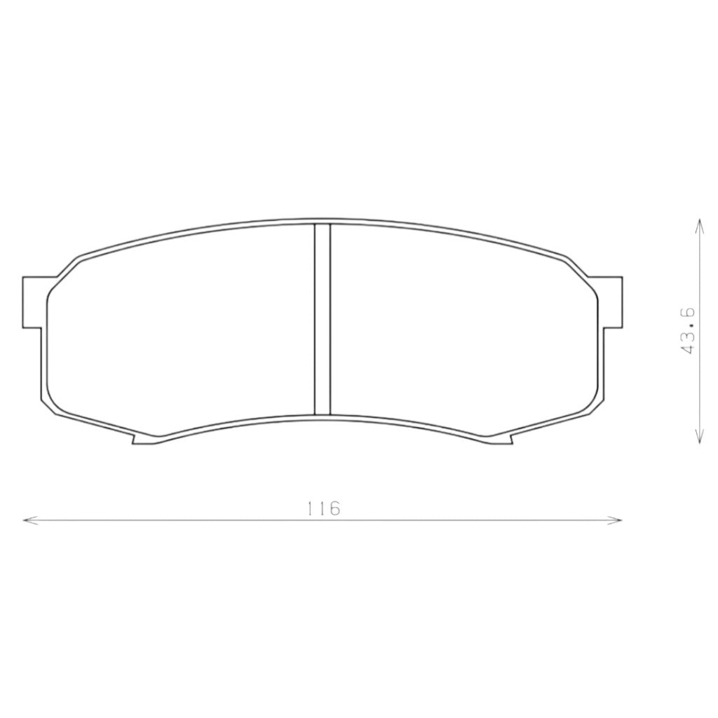 ENDLESS EP257ME20 Rear Brake Pads for TOYOTA 4-Runner 2003-2019 / FJ Cruiser 2007-2014 Photo-1 