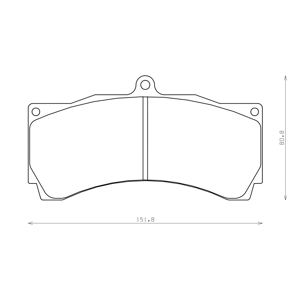 ENDLESS RCP050ME22-18 Brake Pads 18 mm for Caliper AP Racing CP9668 / CP6560 / CP6562 / CP6568 Photo-1 