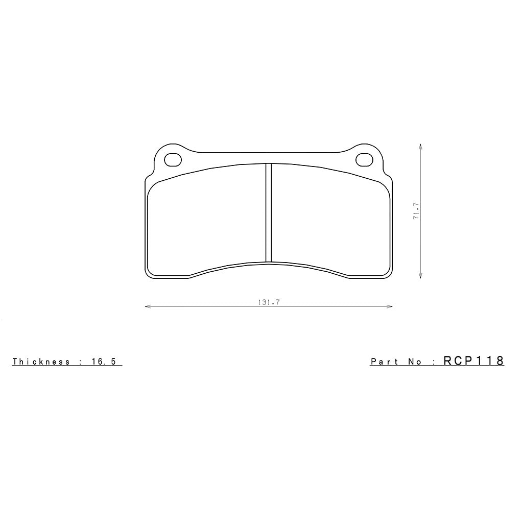 ENDLESS RCP118N39S Rear Brake Pads for NISSAN GT-R (R35) Photo-1 