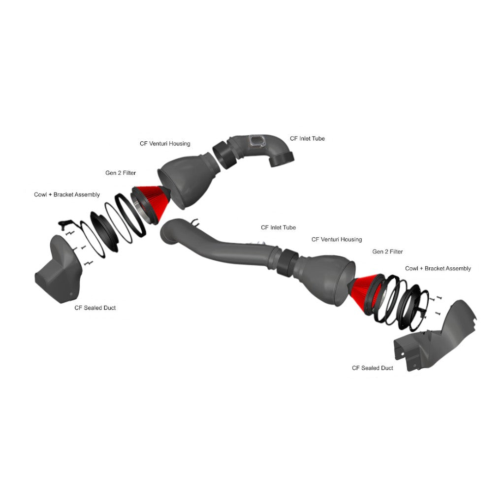 EVENTURI EVE-M2C-CF-INT Intake System (Carbon) for BMW M2 Competition (F87) Photo-5 