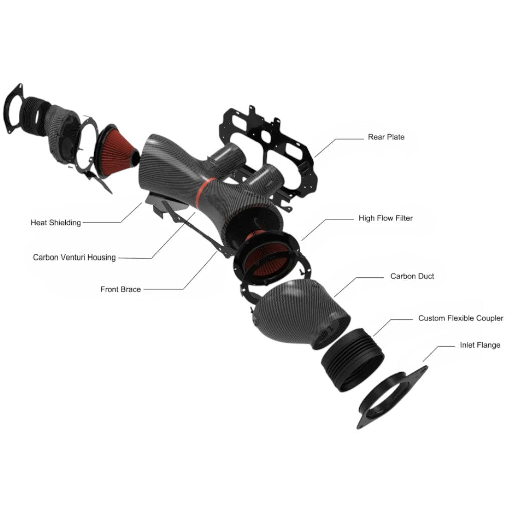 EVENTURI EVE-Z06VT-CF-INT-EU Air Intake System (Carbon) for CHEVROLET Corvette Z06 Coupe (C8) 2022- Photo-3 