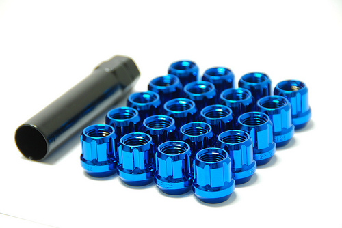 MUTEKI 31885U Lug nuts kit 12x1.25 Blue (Open End) Photo-0 