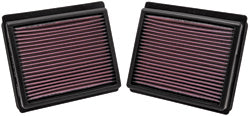 K&N 33-2440 Replacement Air Filter INFINITI M35 3.5L V6; 09-10 (2 PER BOX) Photo-0 