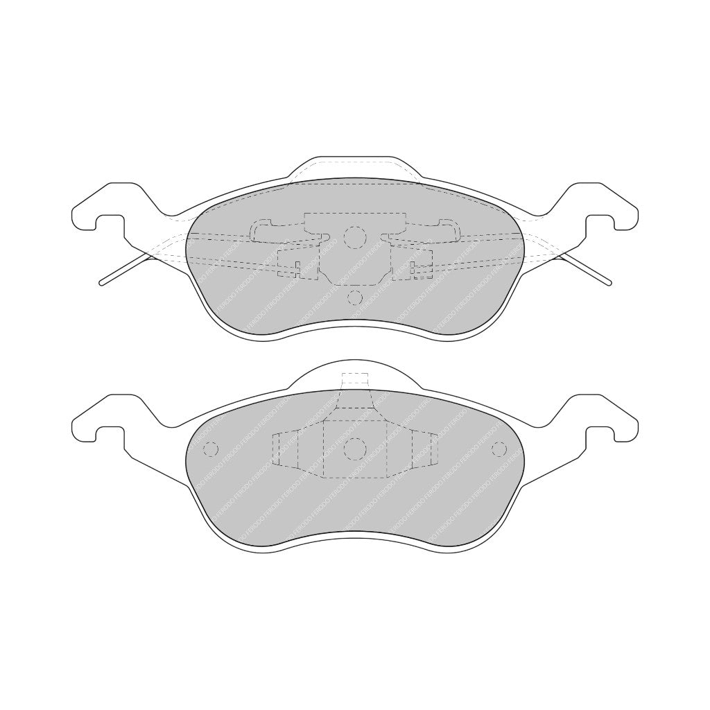 FERODO FCP1318H Front Brake Pads DS2500 for FORD Focus 1998-2004 Photo-1 