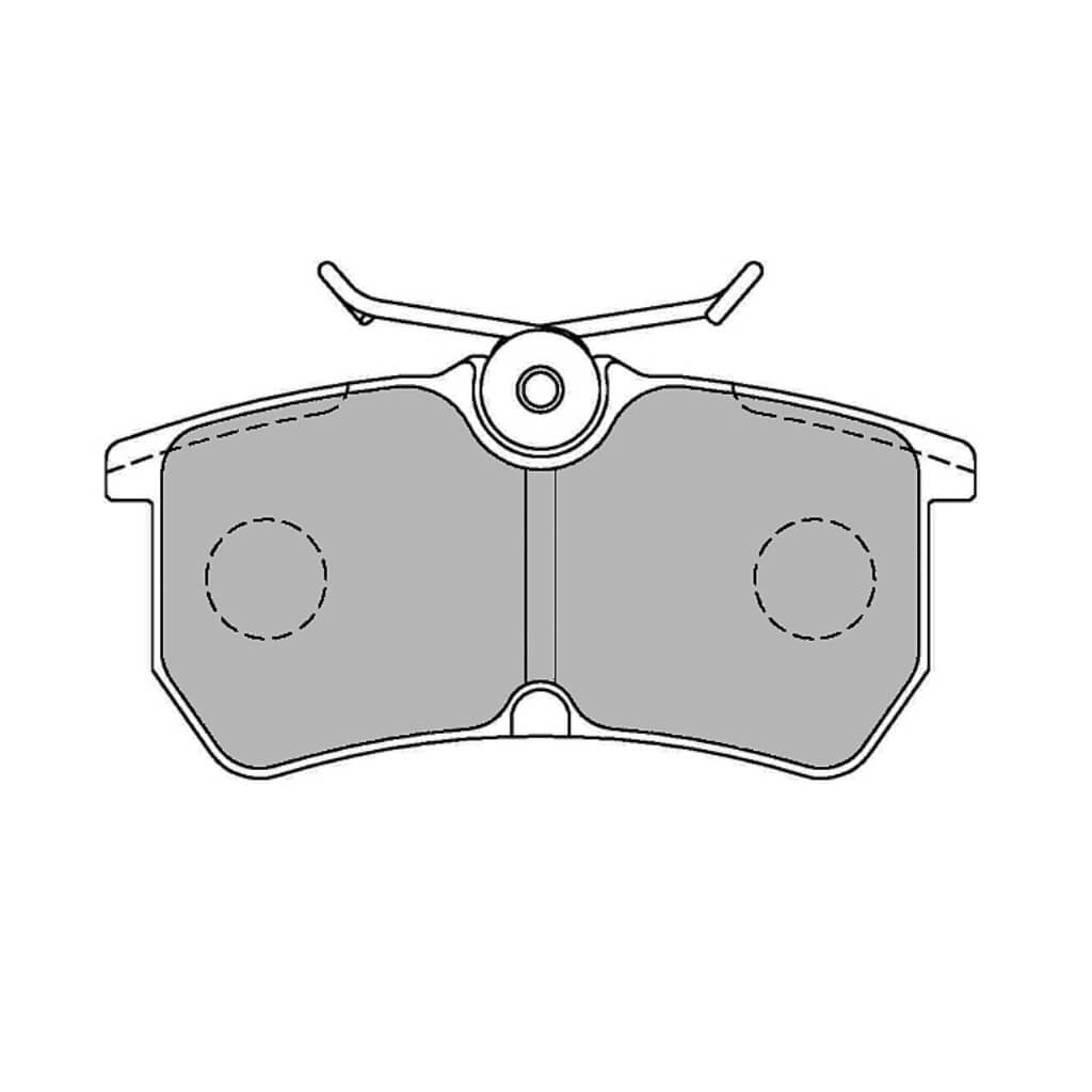FERODO FCP1319H Rear Brake Pads DS2500 for FORD Fiesta ST (Mk5) / Focus RS (Mk1) Photo-0 