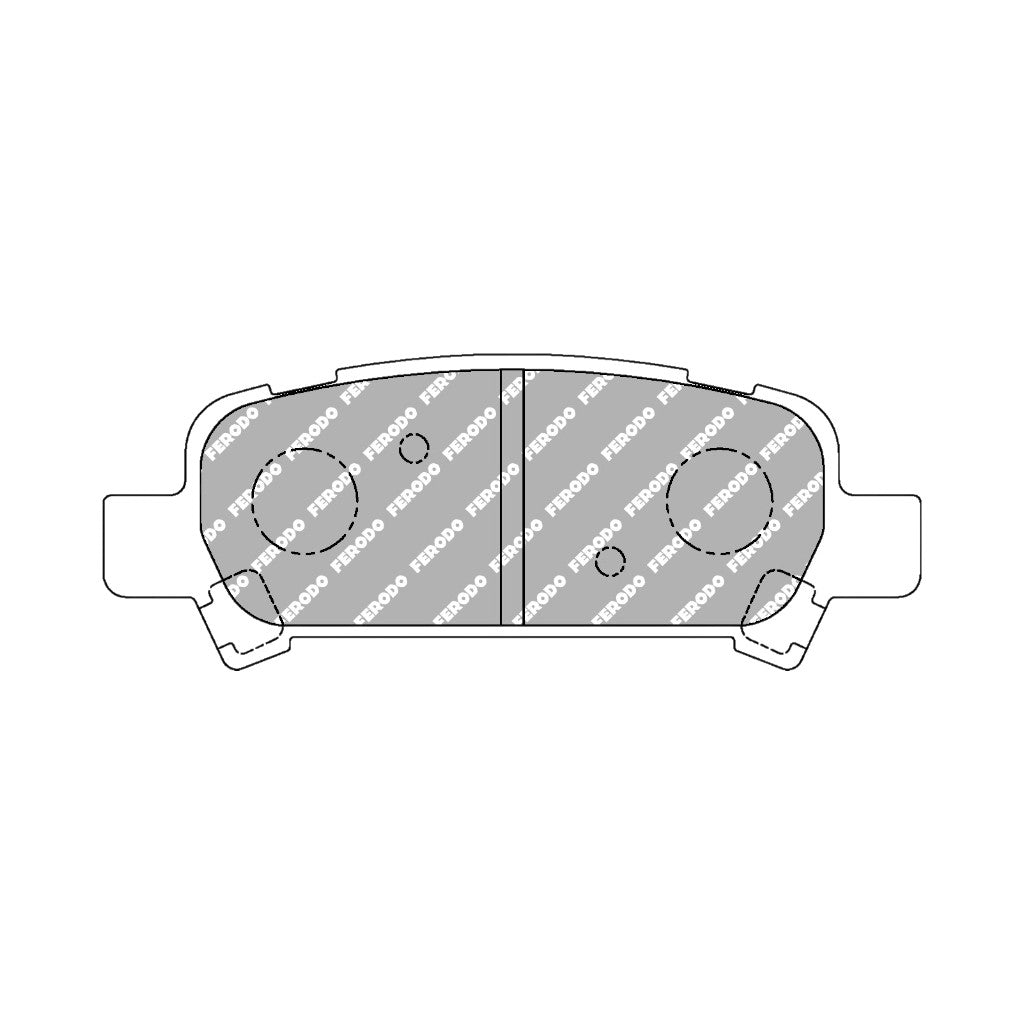 FERODO FCP1333H Rear Brake Pads DS2500 for SUBARU Impreza (GC) / Legacy (BE / BH) / Outback (BL / BP) Photo-1 