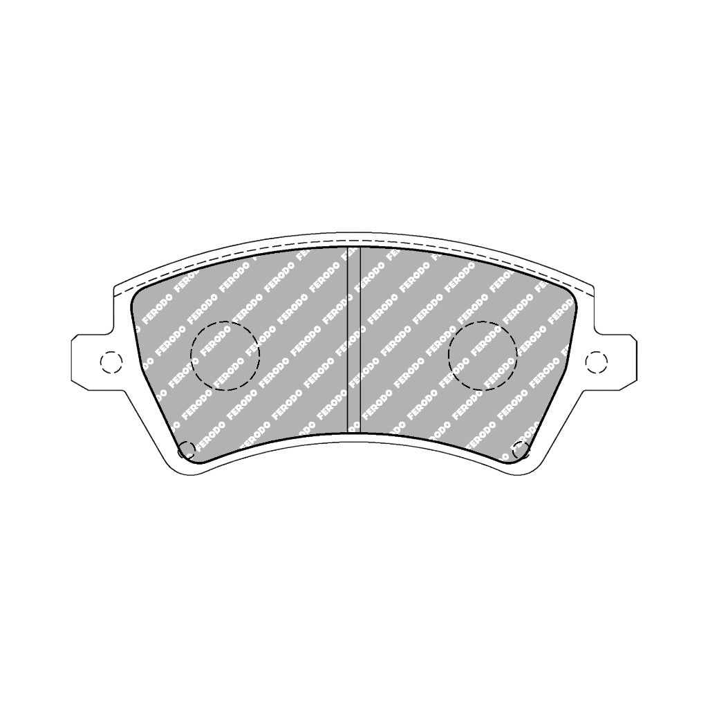 FERODO FCP1573H Front Brake Pads DS2500 for TOYOTA Corolla 2002-2006 Photo-0 